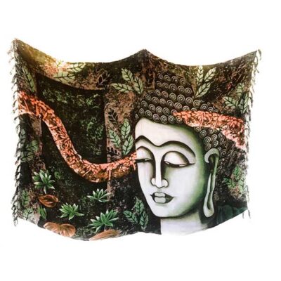 Green Buddha head wall hanging