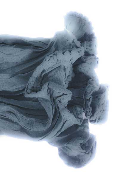 Grey ruffle