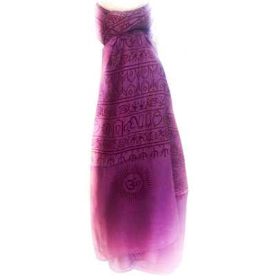 Om Scarf purple