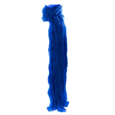Indian Cotton Crinkle Scarf plain Blue