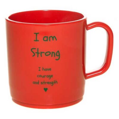 I am strong - red Happy Mug