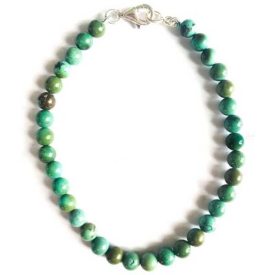 Turquoise Bracelet with smooth round stones