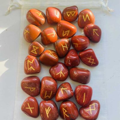 Red Jasper Rune Stones
